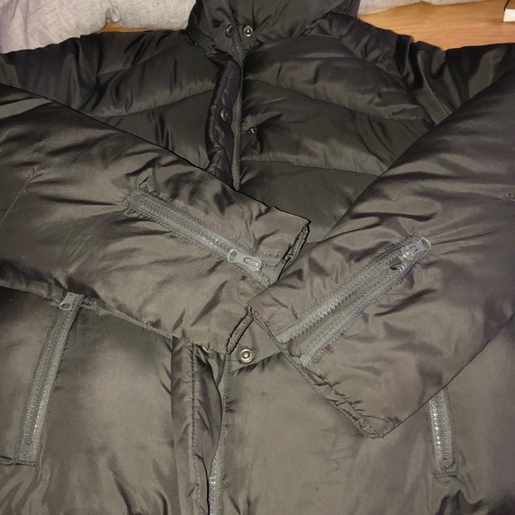 Gap Puffer Jacket Dark Gray Small - Picture 7 of 13